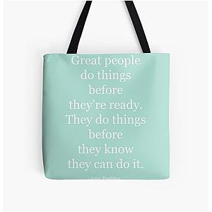 Be Brave: Amy Poehler All Over Print Tote Bag