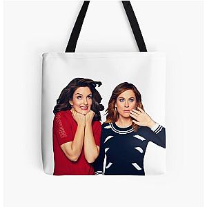 Tina Fey & Amy Poehler All Over Print Tote Bag