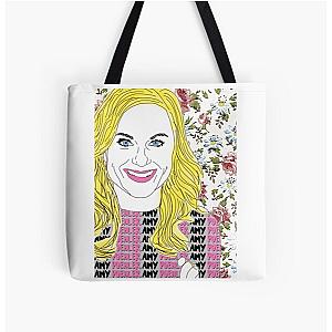 Amy Poehler floral All Over Print Tote Bag