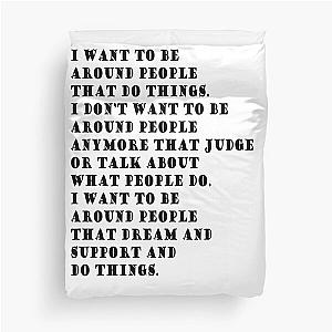 Amy Poehler Quote Duvet Cover