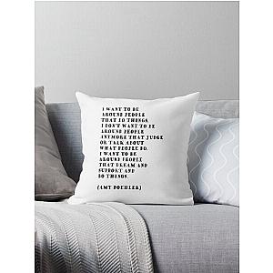 Amy Poehler Quote Throw Pillow