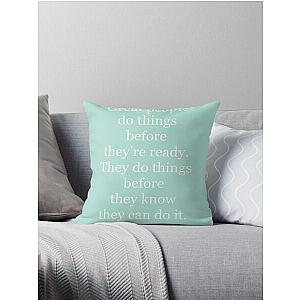 Be Brave: Amy Poehler Throw Pillow