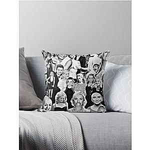 Amy Poehler Collage Throw Pillow