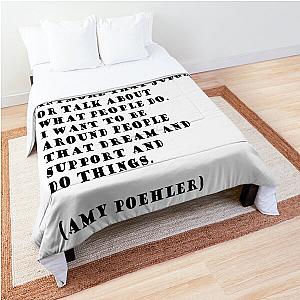 Amy Poehler Quote Comforter