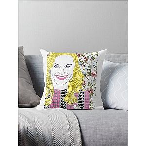 Amy Poehler floral Throw Pillow