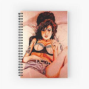 amy winehouse  vintage  design Spiral Notebook