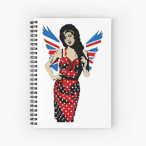 amy winehouse  vintage  design Spiral Notebook