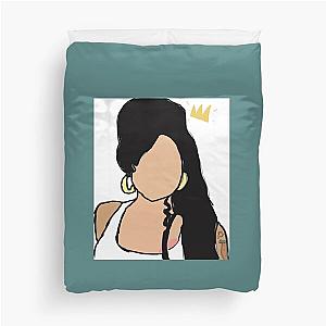 Amy Winehouse line art Duvet Cover