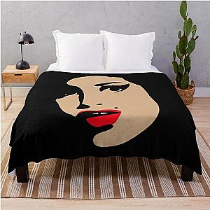 amy winehouse  vintage  design Throw Blanket