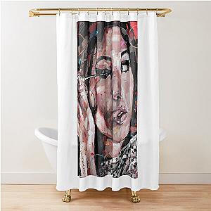 amy winehouse  vintage  design Shower Curtain