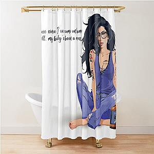 Amy Winehouse - Gaze of Fame4 Shower Curtain