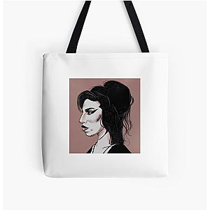 Amy Winehouse All Over Print Tote Bag