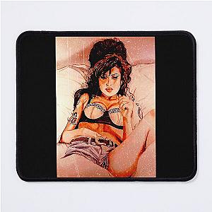 amy winehouse  vintage  design Mouse Pad