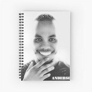 anderson paak black and white  Spiral Notebook