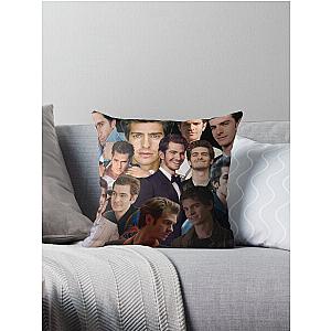 Andrew Garfield Collage Throw Pillow