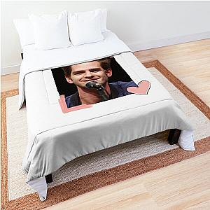 I LOVE ANDREW GARFIELD pink heart frame Comforter