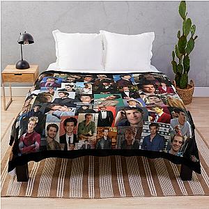 Andrew Garfield Collage Throw Blanket