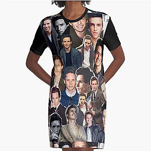 Andrew Garfield Fan Art Graphic T-Shirt Dress