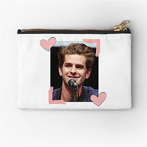 I LOVE ANDREW GARFIELD pink heart frame Zipper Pouch