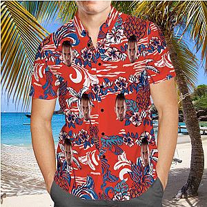 Andrew Tate Hawaiian Shirt Custom Photo Hawaiian Shirt Vintage Floral Pattern Hawaiian Shirt