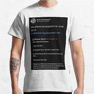 Andrew Tate Gets Roasted By Greta Thunberg Classic T-Shirt RB0506