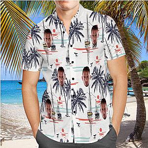 Andrew Tate Hawaiian Shirt Custom Photo Hawaiian Shirt Chinoiserie Print Hawaiian Shirt