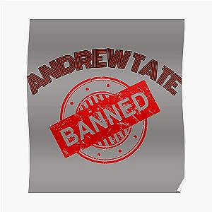 Andrew Tate banned Long  Poster RB0506