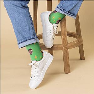 Andrew Tate Socks Custom Photo Socks Twinkle Star Socks Green