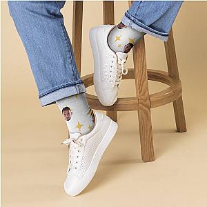 Andrew Tate Socks Custom Photo Socks Twinkle Star Socks White