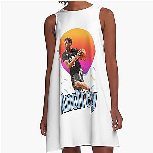Andrew Wiggins vintage art Legend basketball gift A-Line Dress