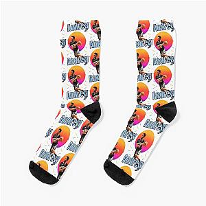 Andrew Wiggins vintage art Legend basketball gift Socks