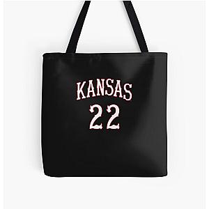 Andrew Wiggins Kansas Jayhawks Basketball Jersey Royal Blue Tote Bag