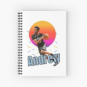 Andrew Wiggins Vintage Art Basketball Gift Spiral Notebook