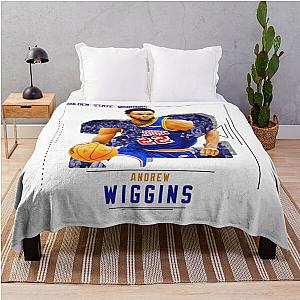 Andrew Wiggins Warriors Throw Blanket