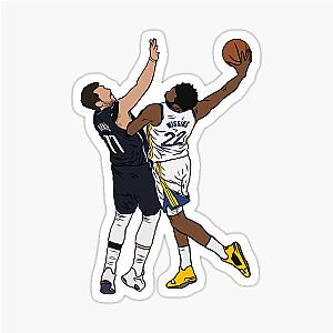 Andrew Wiggins dunks on Luka Doncic sticker