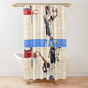 Andrew Wiggins Dunk Luka Dončić Shower Curtain
