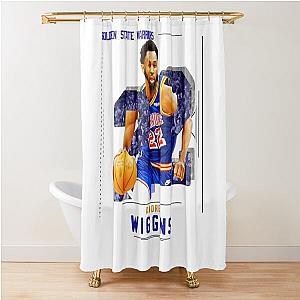 Andrew Wiggins Warriors Shower Curtain