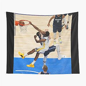 Andrew Wiggins posterized Luka Doncic tapestry