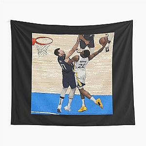 Andrew Wiggins Poster vs Luka Doncic Tapestry