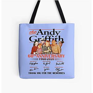 The Andy Griffith Show 60th Anniversary 1960 2020 Cast Signed Andy Taylor Barney, Black, Trending All Over Print Tote Bag