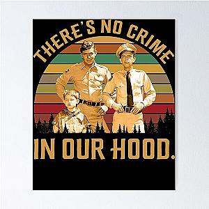 Vintage Retro There's No Crime Barney Andy Griffith Poster