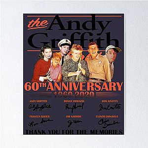 Cultivate A Love Of Art Monologue The Andy Griffith Show Anniversary Cast Signed Andy Taylor Barney Poster