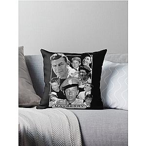 First Day Of Retro Andy Griffith Mayberry Throw Pillow