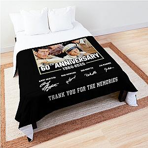 The Andy Griffith 60Th Anniversary 1960 2020 Thank You For The Memories Signature Basic Novelty Tees Graphics Fema Comforter