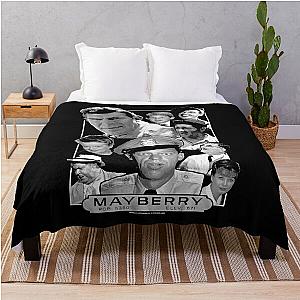 First Day Of Retro Andy Griffith Mayberry Throw Blanket