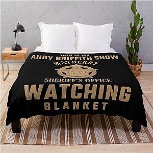 This Is My Andy Griffith Show Watching Blanket - Funny Retro TV Throw Blanket  Throw Blanket