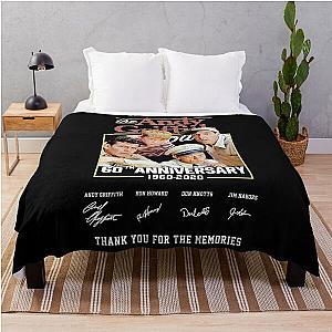 The Andy Griffith 60Th Anniversary 1960 2020 Thank You For The Memories Signature Basic Novelty Tees Graphics Fema Throw Blanket