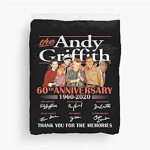 The Andy Griffith Show 60Th Anniversary 1960 2020 Cast Signed Andy Taylor Barney white Duvet Cover