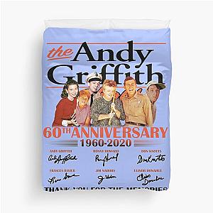 The Andy Griffith Show 60th Anniversary 1960 2020 Cast Signed Andy Taylor Barney, Black, Trending Duvet Cover