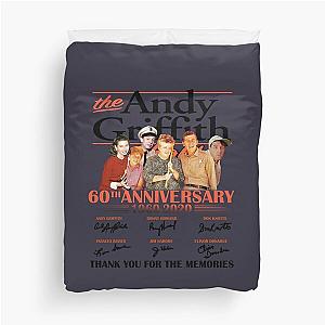 Cultivate A Love Of Art Monologue The Andy Griffith Show Anniversary Cast Signed Andy Taylor Barney Duvet Cover